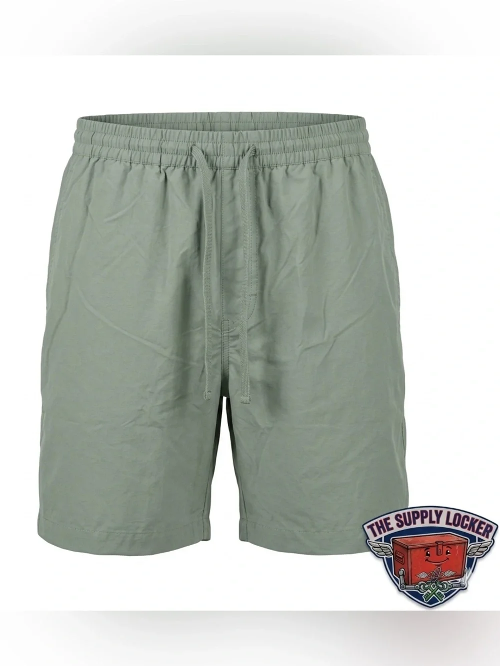 Madewell Men’s Swim Trunks Shorts Light Green Drawstring L NWT 6” Inseam